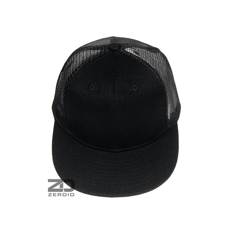 Nón Snapback nam nữ lưới đen trơn Classic mã SN30 phong cách tối giản