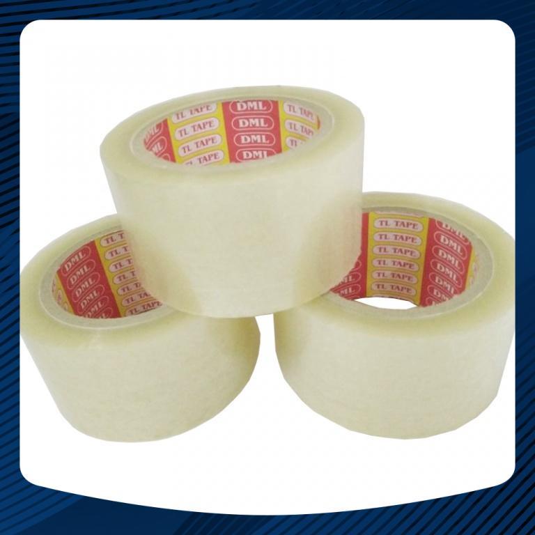 Băng keo đóng gói hàng hóa1 cây 6 cuộn 1KG/cây.