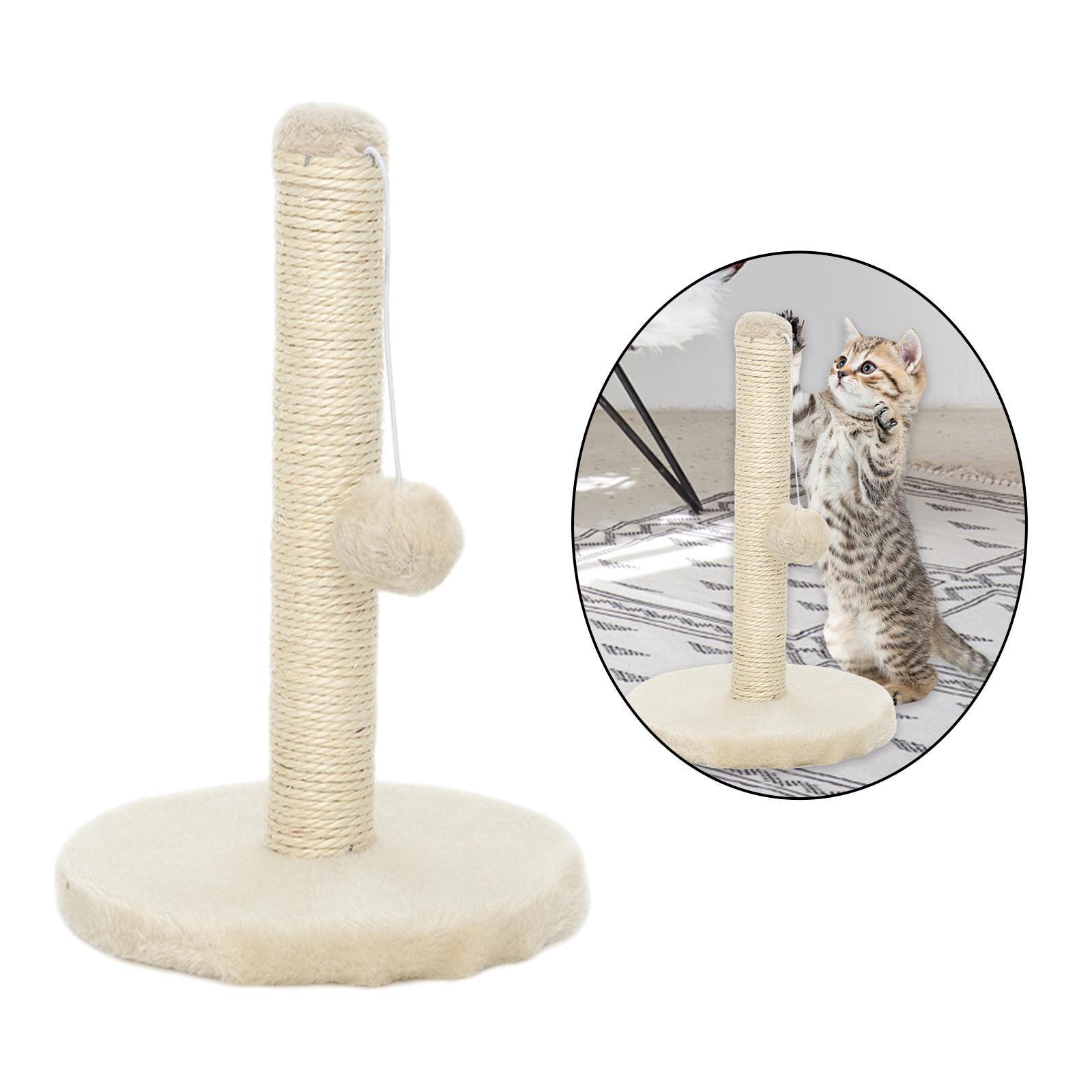 Cat  Kitten Cats Scratcher Scratch Poles Climbing Tree Beige