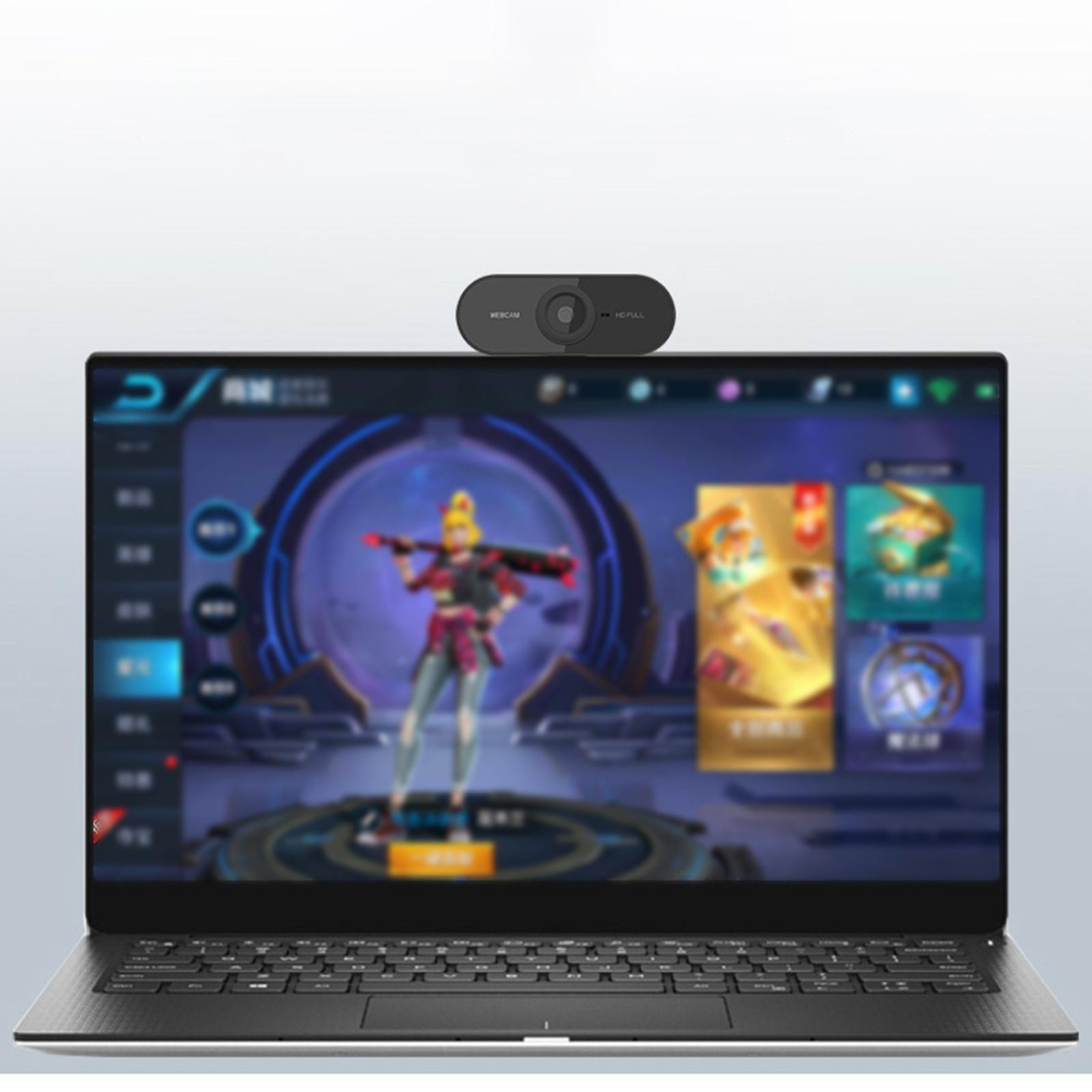 1080P Web Camera with Microphone Desktop Laptop Webcam for Live Streaming Recording Video Call Support Auto Focus