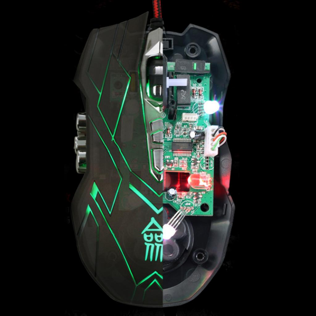 Usb Wired Led Optical Game mouse Backlight 7 Buttons