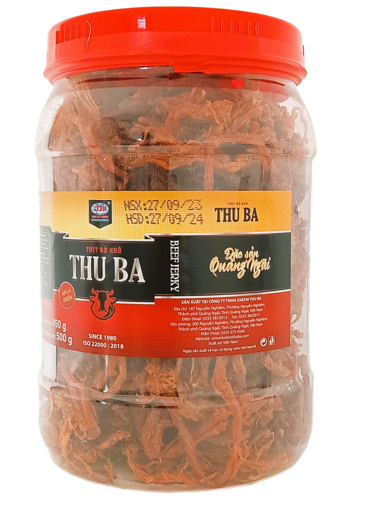 Combo 2 hộp khô bò xé sợi mỗi hộp 500gr ăn vặt, đu đủ trộn, ăn với mì tôm, uống bia