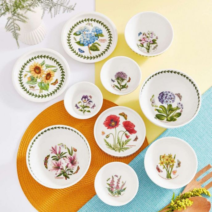 Bộ 10 món bàn ăn xếp lọ hoa nhập khẩu Anh Quốc PM BOTANIC GARDEN BG79383-XG