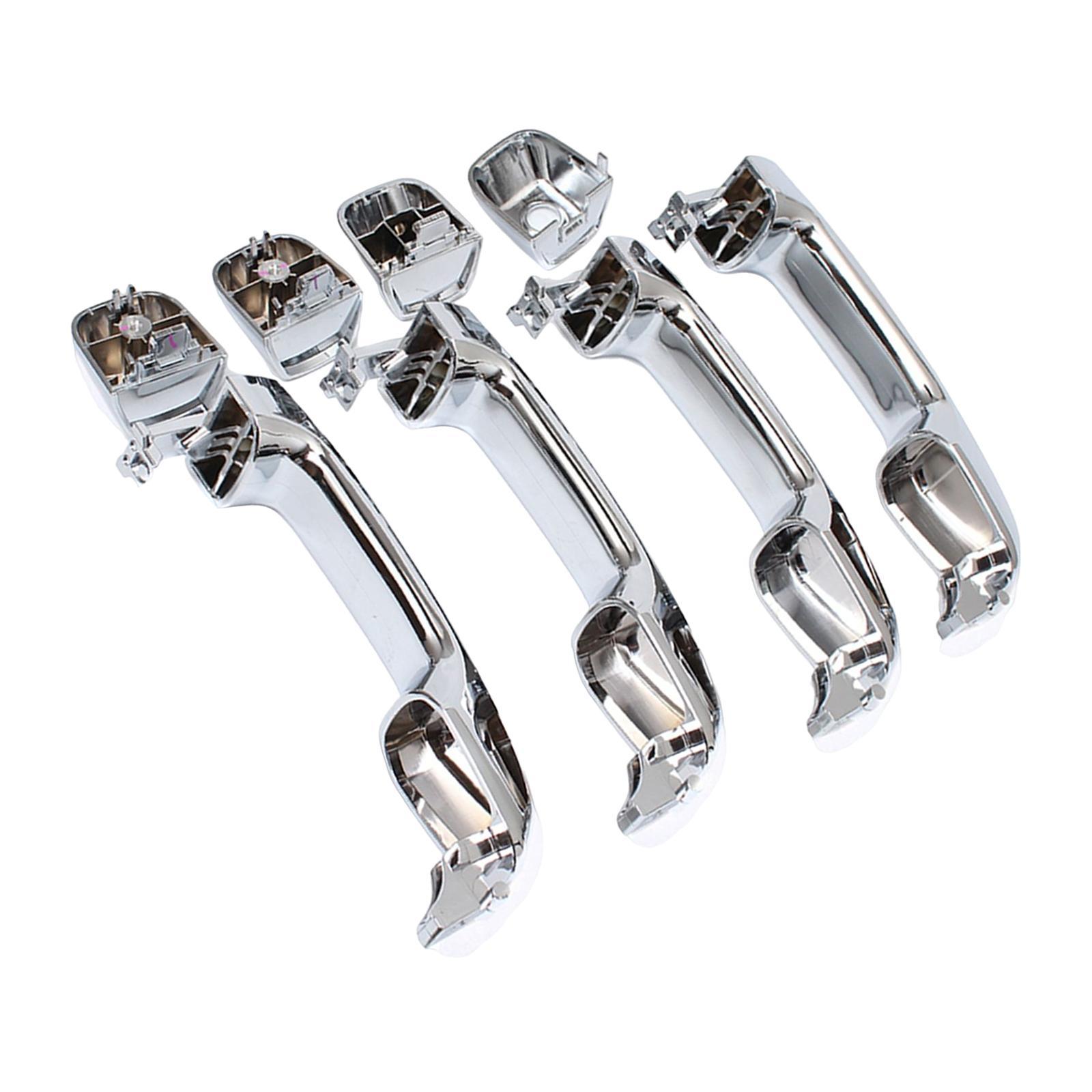 4x Door Handles 69210-02081 with 4x Covers Replacement Left Right Accessory