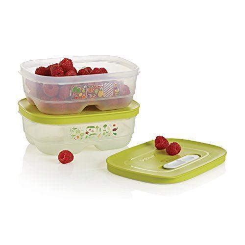 Hộp Trữ Mát Rau Củ Ventsmart 375ml Tupperware, Hộp Có Nút Hô Hấp Giúp Trái Cây Tươi Lâu Hơn