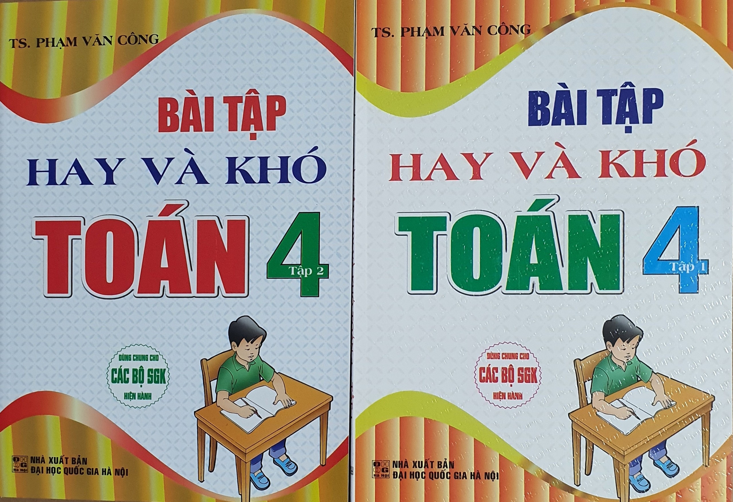 Combo Bài Tập Hay Và Khó Toán 4 - Tập 1 + Tập 2