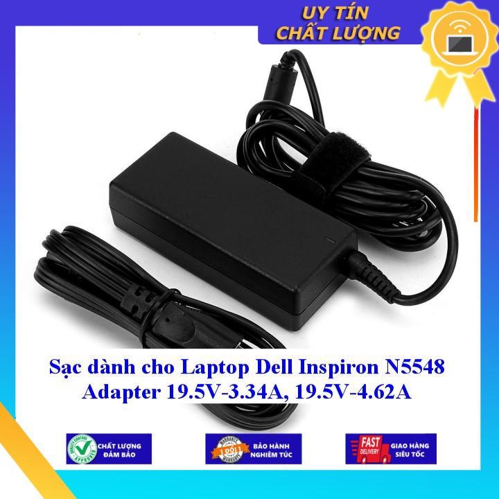 Sạc dùng cho Laptop Dell Inspiron N5548 Adapter 19.5V-3.34A 19.5V-4.62A - Hàng Nhập Khẩu New Seal