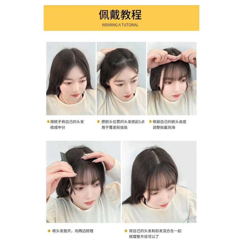 Tóc Mái Giả Cho Bạn Gái Cực Xinh