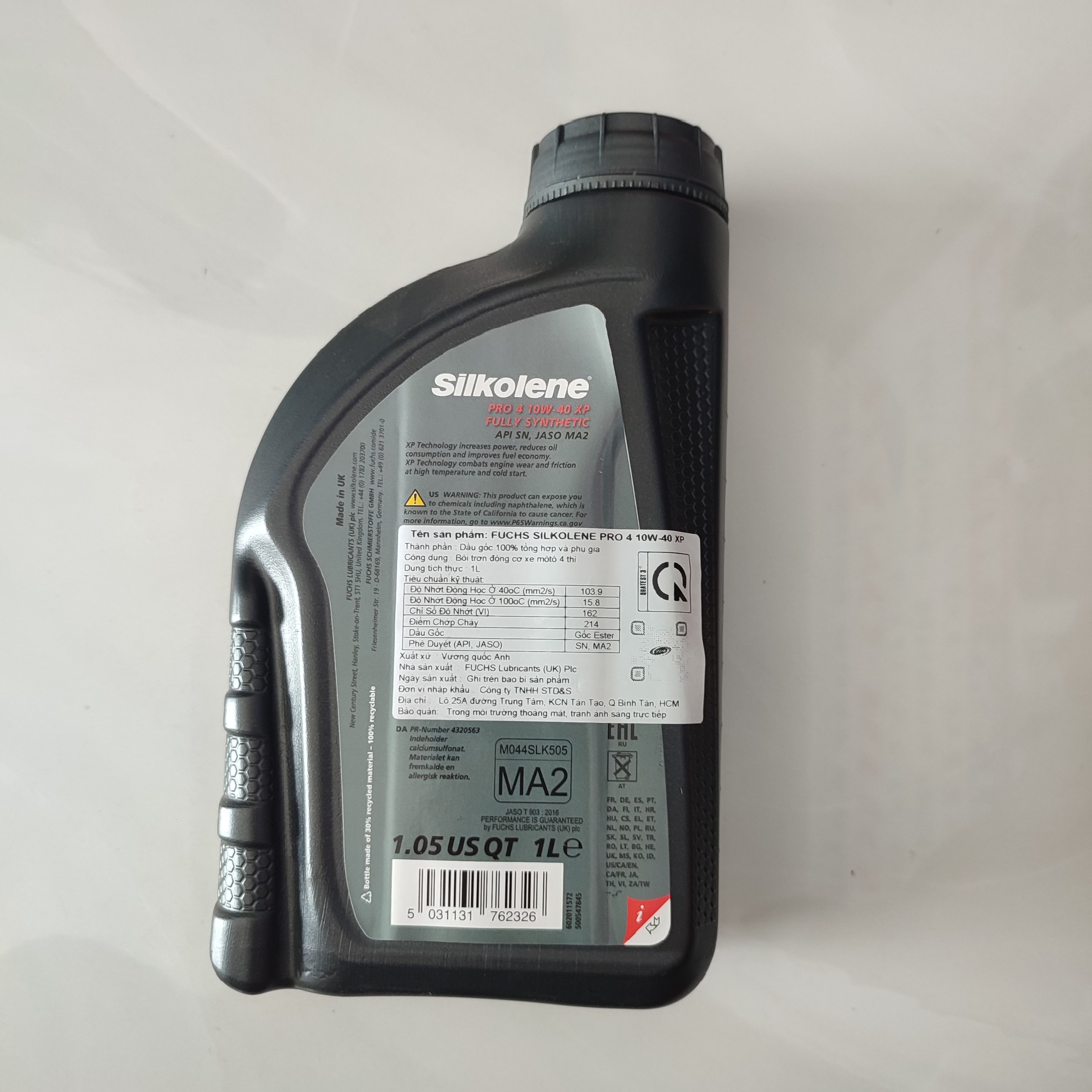 Nhớt Fuchs Silkolene Pro 4 10w40 Mẫu mới 2022