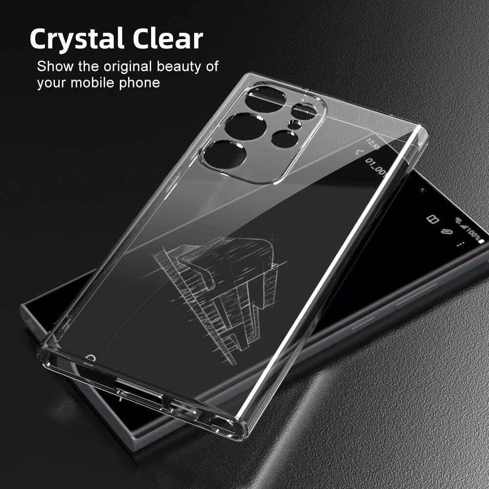 Ốp lưng silicon dẻo cho Samsung Galaxy S23 / Galaxy S23+ / Galaxy S23 Plus / S23 Ultra hiệu HOTCASE trong suốt mỏng 0.6mm độ trong tuyệt đối chống trầy xước - Hàng nhập khẩu