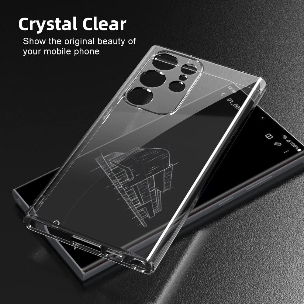 Ốp lưng silicon cho Samsung Galaxy S23 Ultra / S23 Plus / S23 5G hiệu HOTCASE Ultra thin - siêu mỏng 0.6mm, thiết kế trong suốt, chống trầy xước - Hàng nhập khẩu