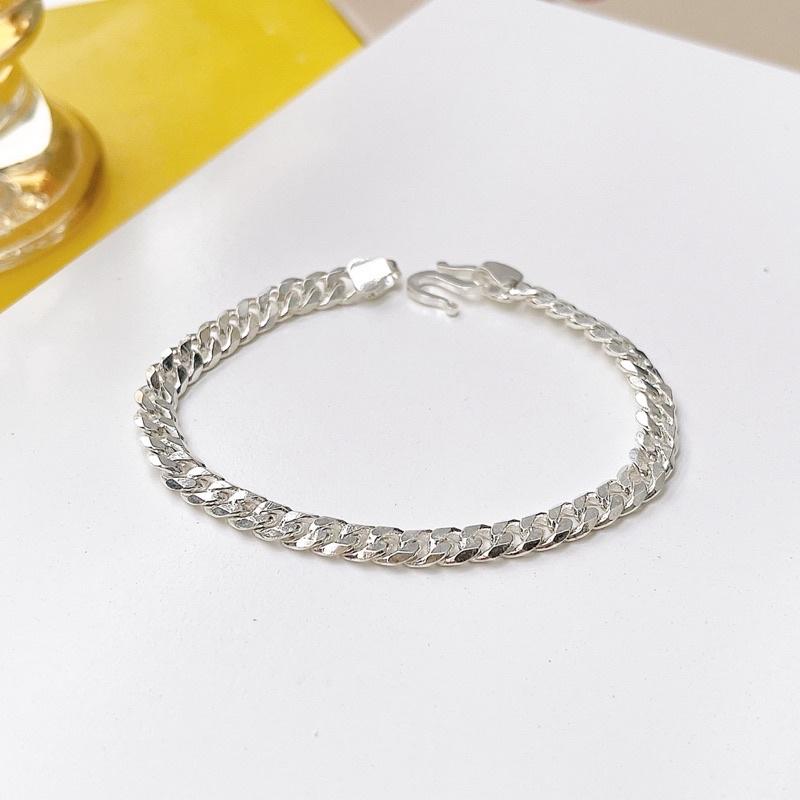 Lắc Tay Bạc Ta Cho Bé Trai LTB05 - Lắc tay trẻ em bạc thật Mina Jewelry