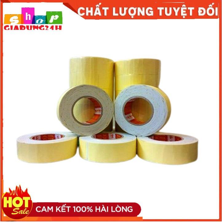 Băng dính xốp vàng 2 mặt bản 2cm và 5cm siêu dính