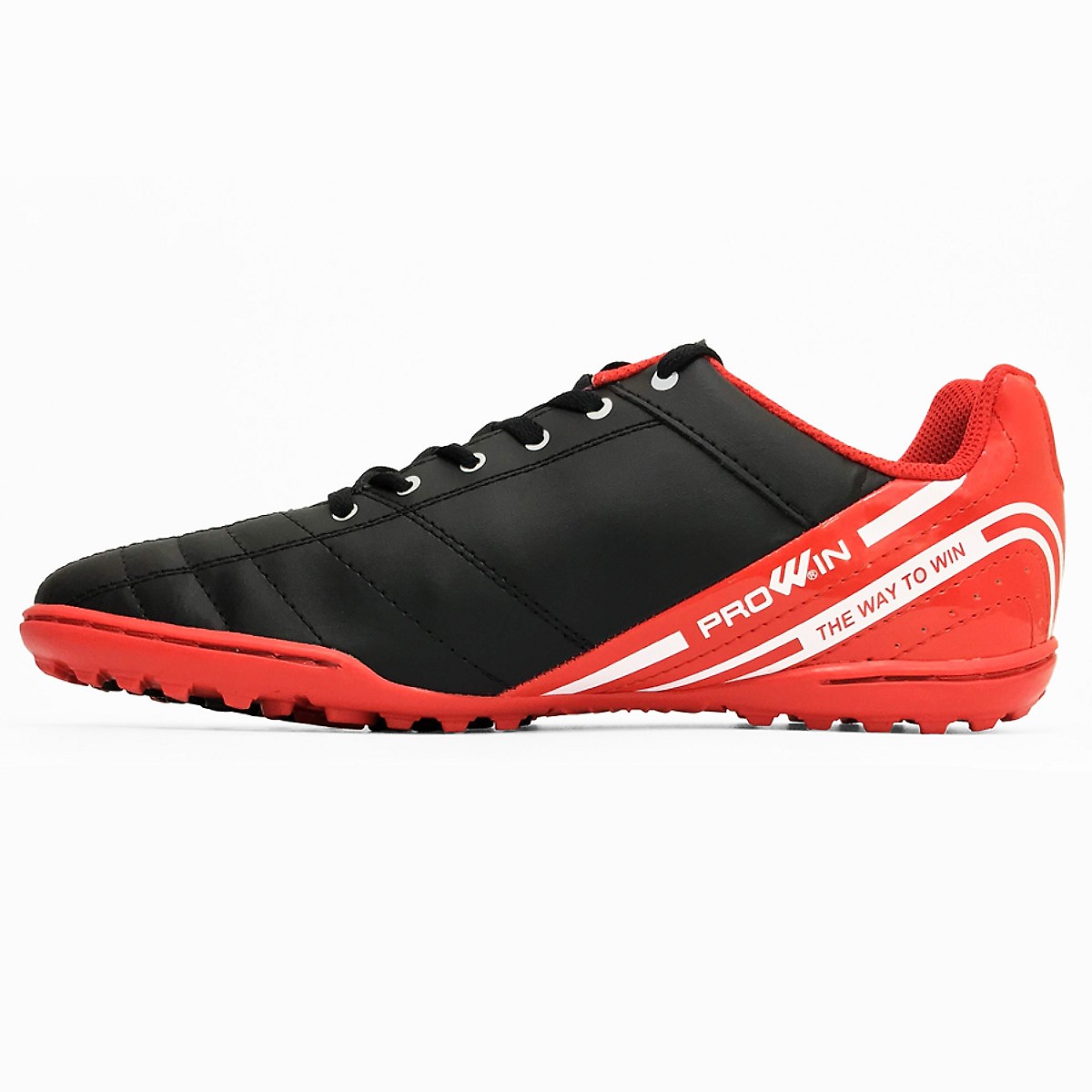 Giày đinh đá bóng sân cỏ nhân tạo Prowin RX màu đen tặng kèm tất đá bóng dài