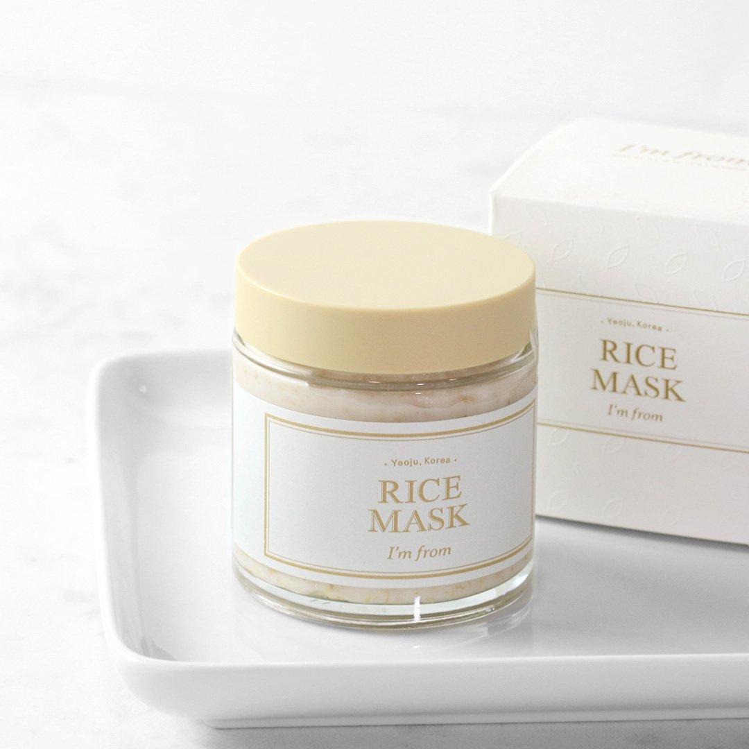 Mặt Nạ Dưỡng Trắng Da Chiết Xuất Từ Gạo I'm From Rice Mask 110g + Tặng Kèm 1 Băng Đô Tai Mèo Xinh Xắn