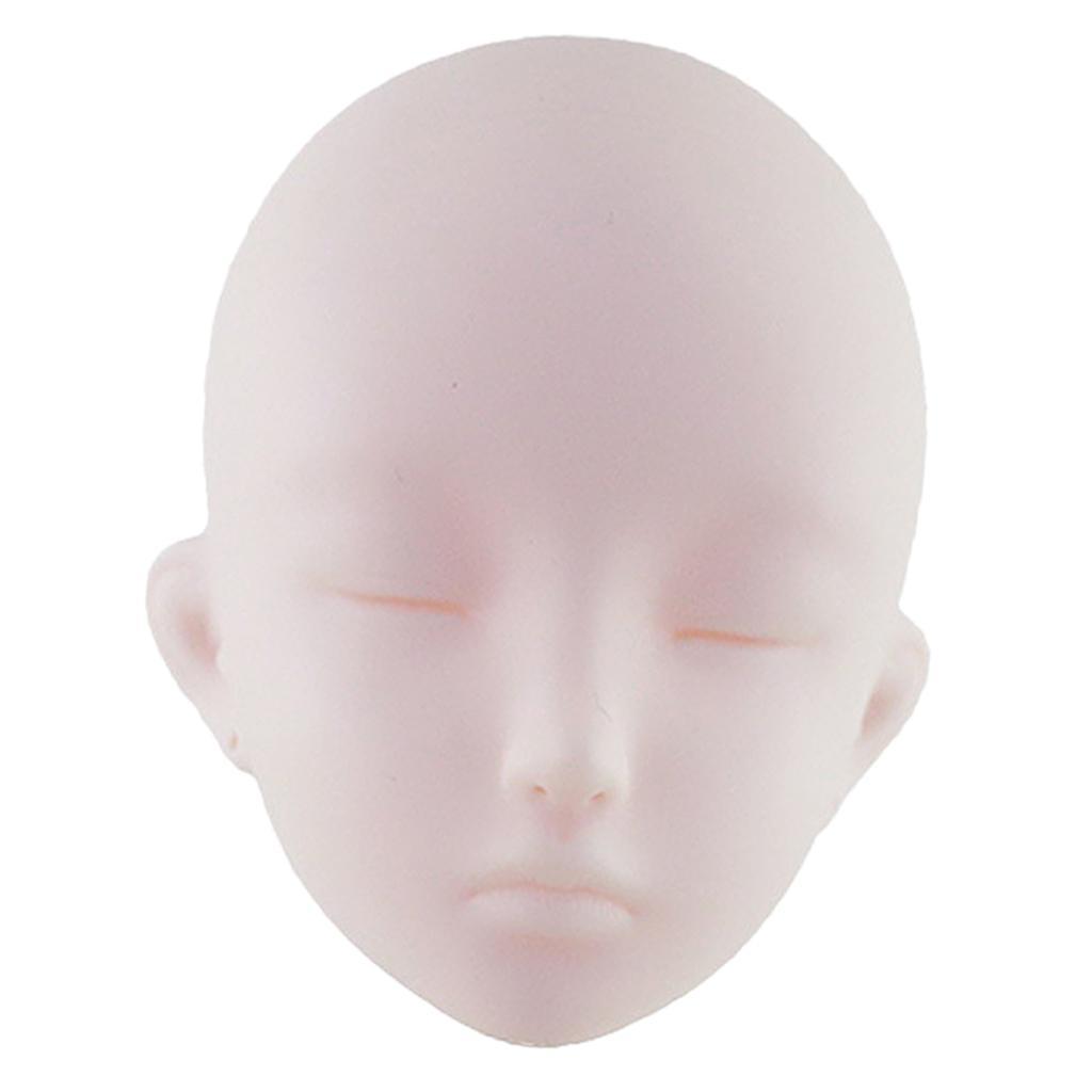 Vinyl Unpainted 1/3 Body Dolls Head Parts DIY for 60cm Doll Body
