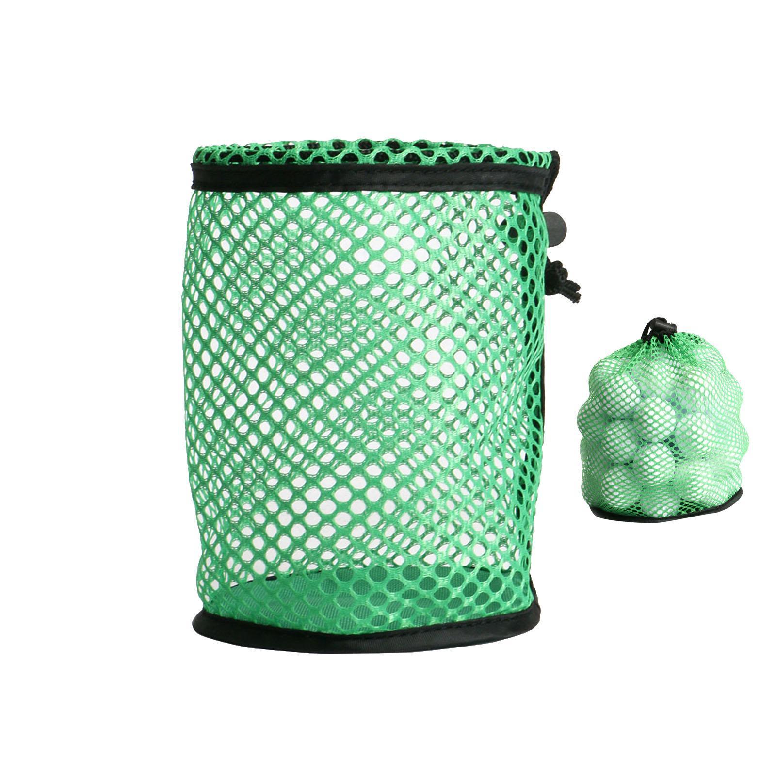 Nylon Golf Ball Storage Bag, Net Pouch Carrying Holder Organizer for Tennis