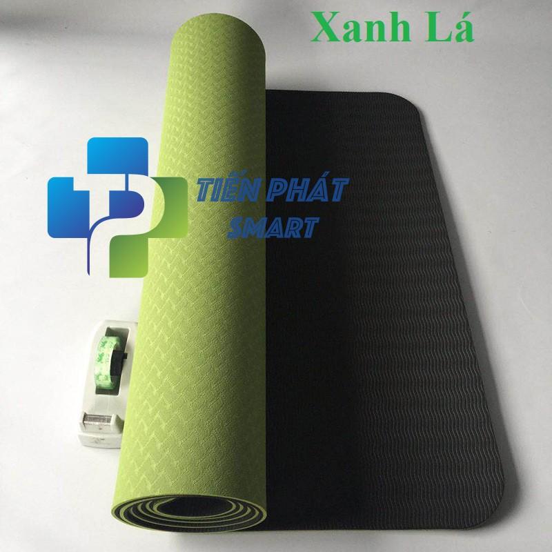 Combo Thảm yoga 6mm TPE 2 lớp + chai xịt vệ sinh ( kèm túi lưới)