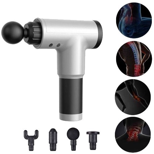 Máy Massage Cầm Tay 6 Cấp Độ Fascial Gun Cao Cấp GB-820 , Hỗ Trợ Mát Xa Chuyên Sâu, Giảm Đau Cơ, Cứng Khớp - Quà Tặng Cho Sức Khỏe