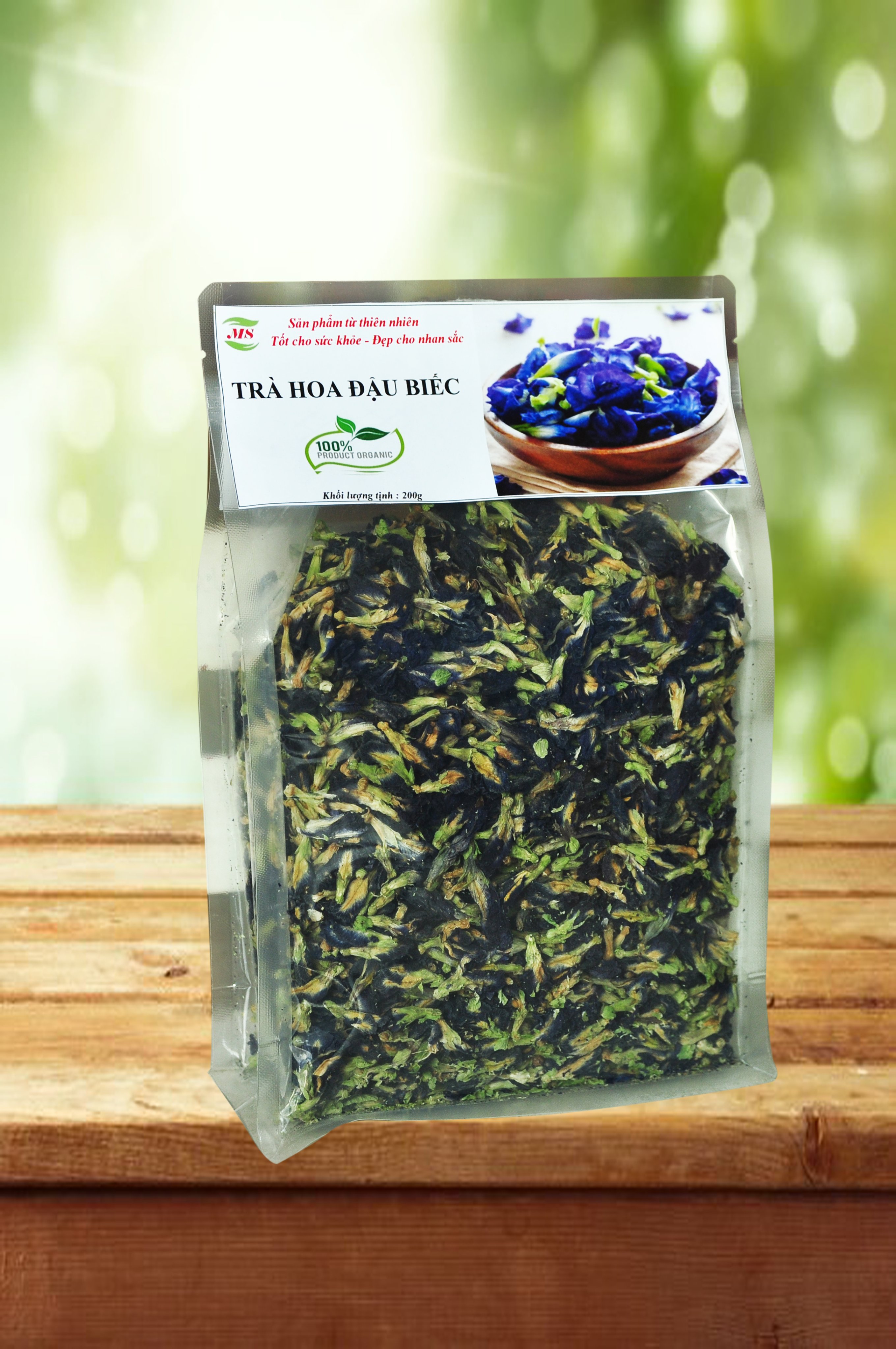 Trà hoa đậu biếc sấy khô  - ( MS) - 200g