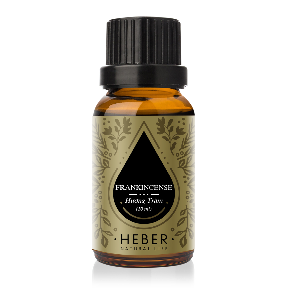 Tinh Dầu Hương Trầm Frankincense Essential Oil Heber | 100% Thiên Nhiên Nguyên Chất Cao Cấp | Nhập Khẩu Từ Ấn Độ | Kiểm Nghiệm Quatest 3 | Xông Thơm Phòng | Hương Dịu Nhẹ