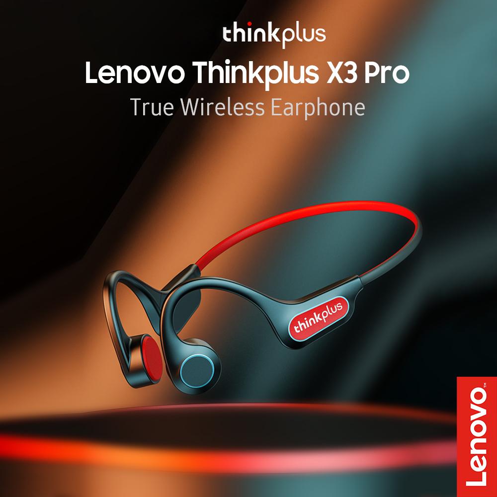 Lenovo X3 Pro True Bone Conduction Earphone Wireless BT5.3 Sweatproof /Noise Cancellation/HIFI Stereo/Neck Sport Headset-Hàng chính hãng