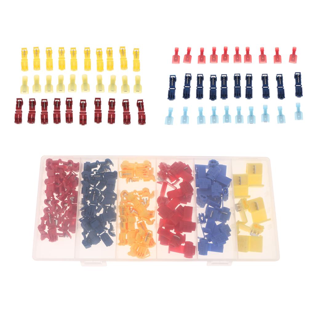 96Pieces Quick Wiring Electrical Insulated Terminals Connector Kit