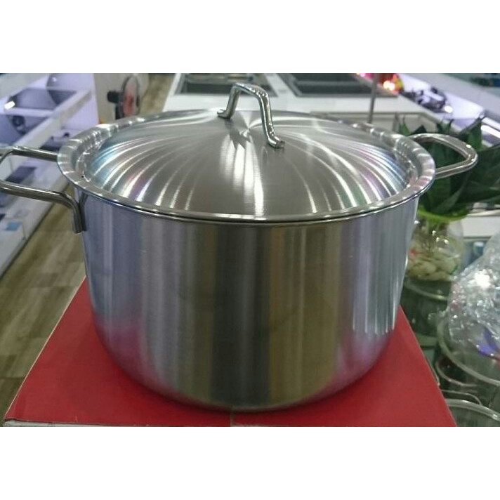 Nồi luộc gà 28cm inox cao cấp-bạc