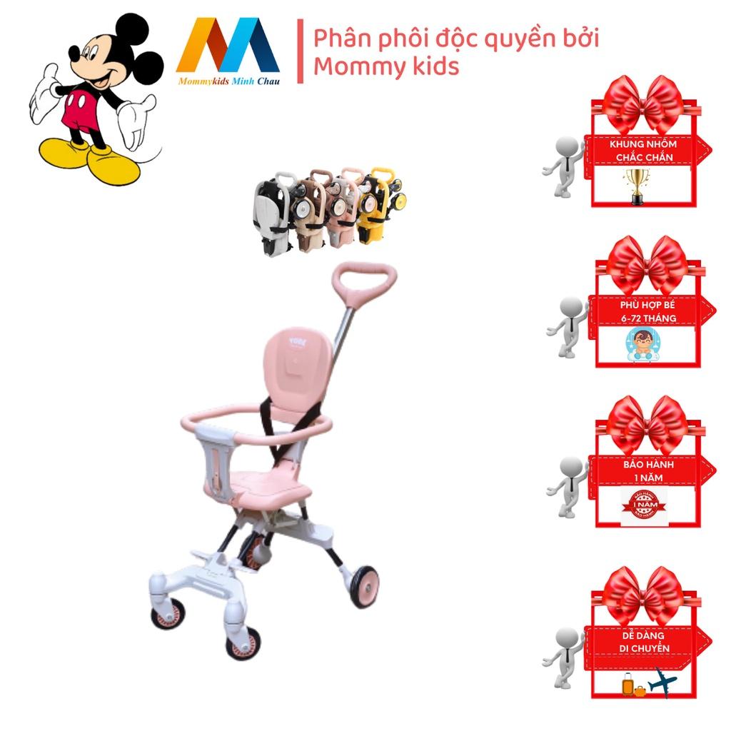 Xe đẩy đảo chiều gấp gọn MOMMYKIDS MINH CHÂU kèm đệm dành cho trẻ 6 tháng - 5 tuổi