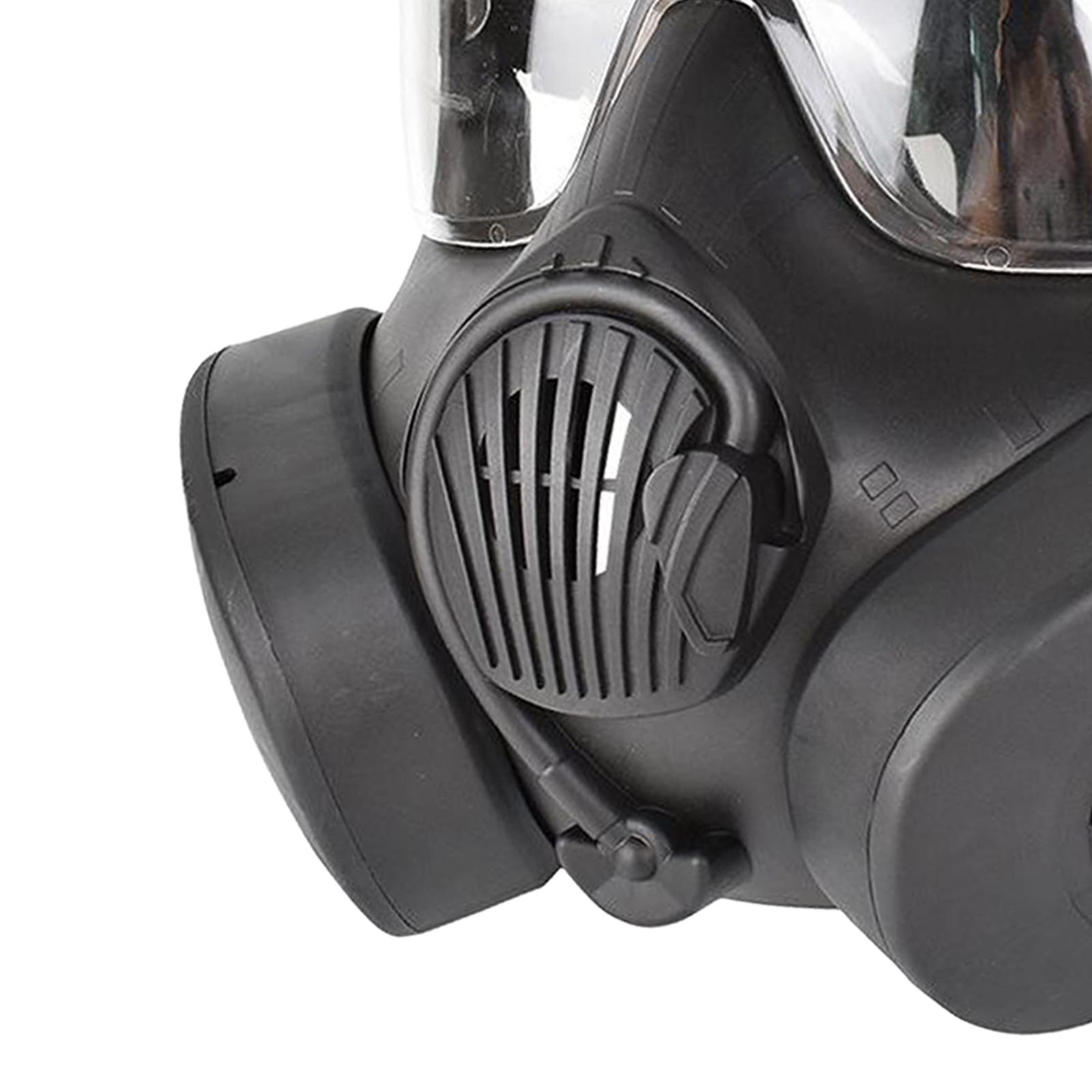 Protective Mask, Safety Full Face Eye Protection Dummy Toxic Gas Mask with Adjustable Strap for BB Gun CS Cosplay Costume Halloween