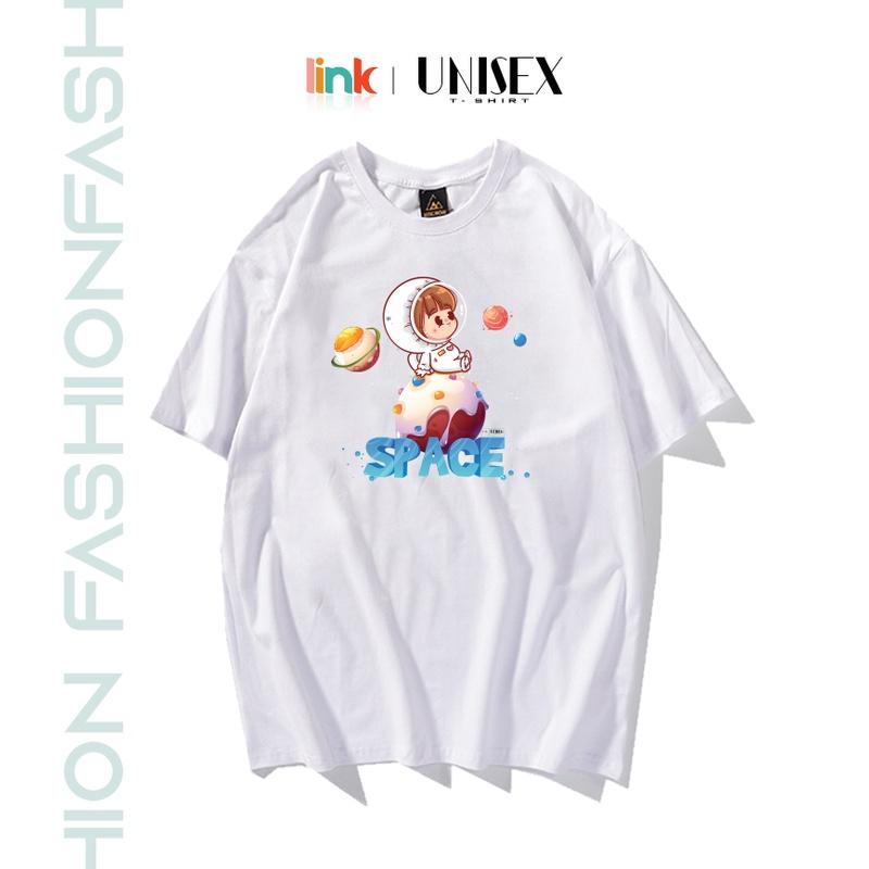 Áo form rộng nữ SPACE CUTE tay lỡ unisex
