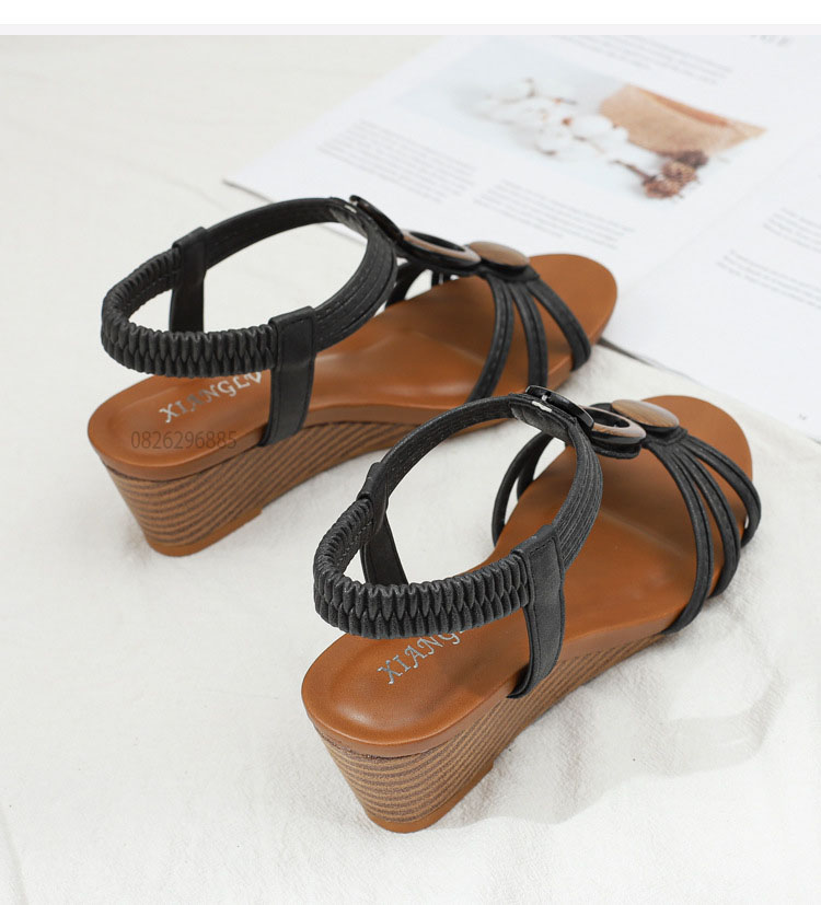 Giày quai ngang nữ giày sandals nữ dép quai hậu nữ cao 5 cm - 1418-390