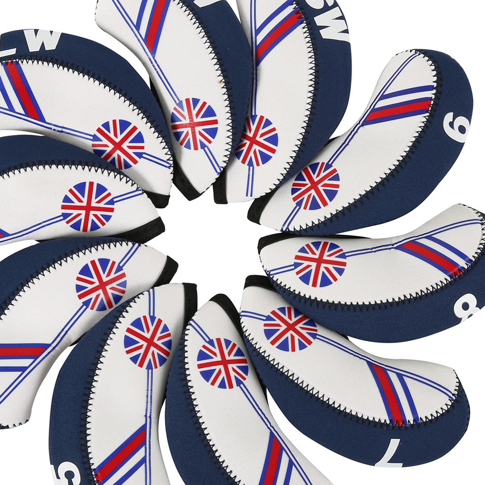10pcs Golf Iron Head Covers Set Headcover with Number, Fit Most Irons Protective Headcover