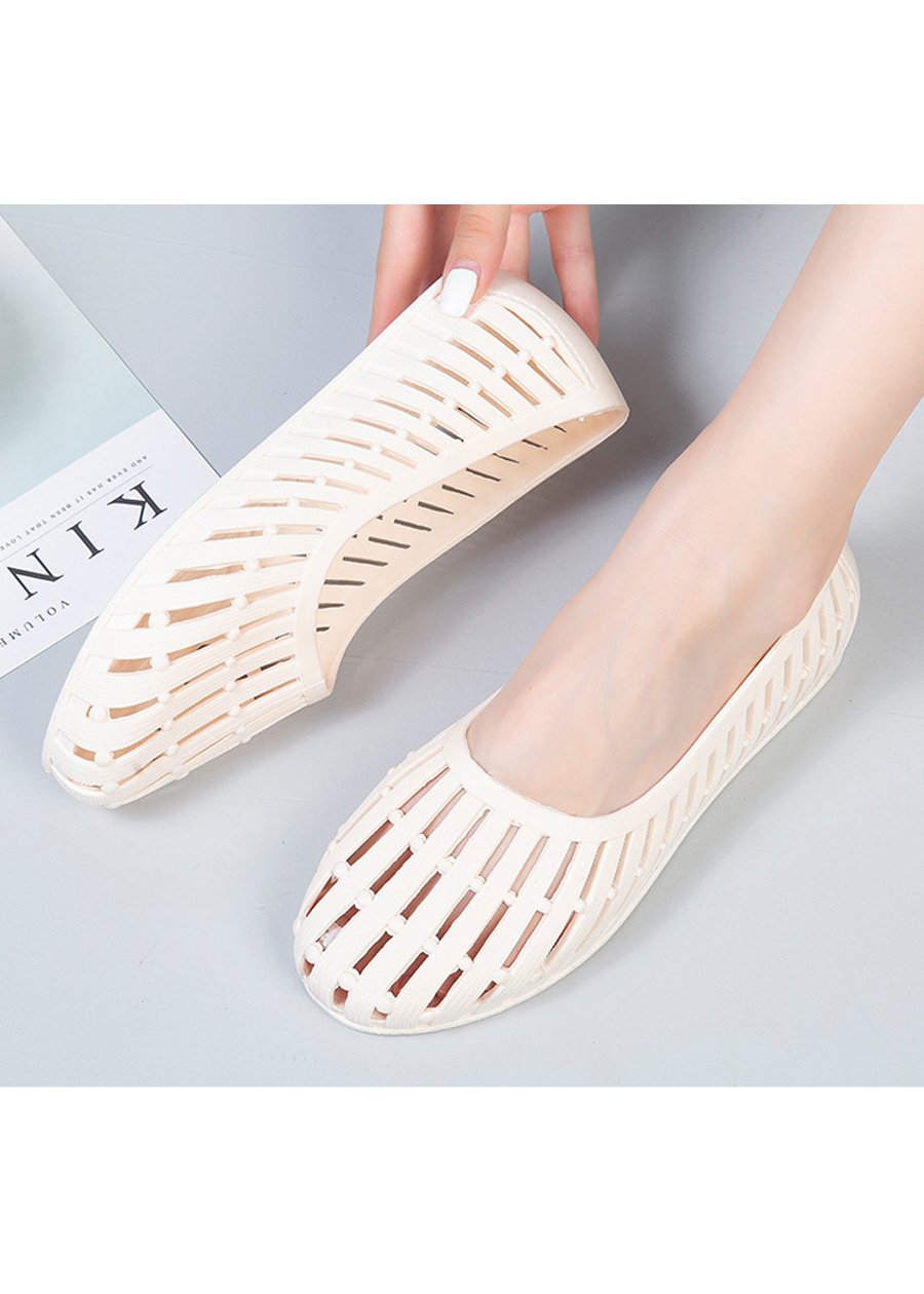 Giày nhựa đi mưa nữ thời trang chống trơn trượt đế bằng 250