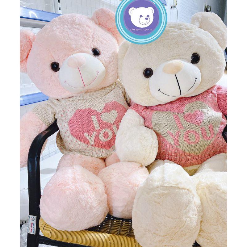 Gấu bông - Gấu teddy mặc áo len - Gấu Bông Hana