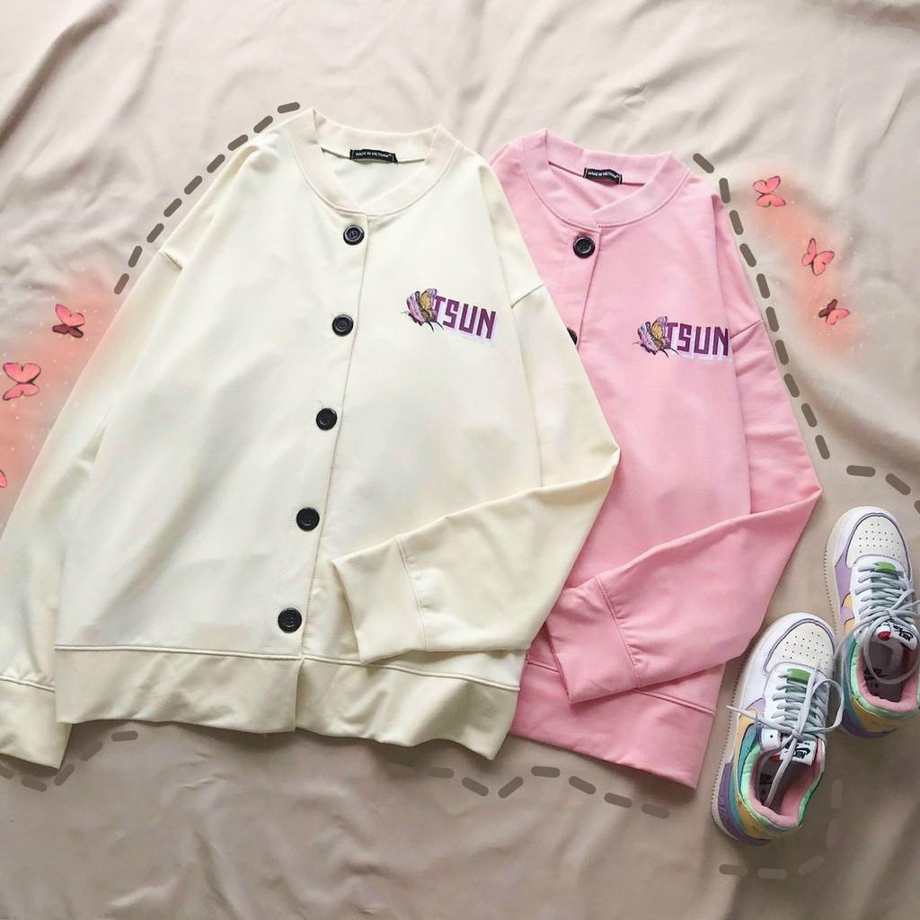 Áo Khoác Cardigan Nữ Nỉ Ngoại TSUN Free Size 70kg AK121