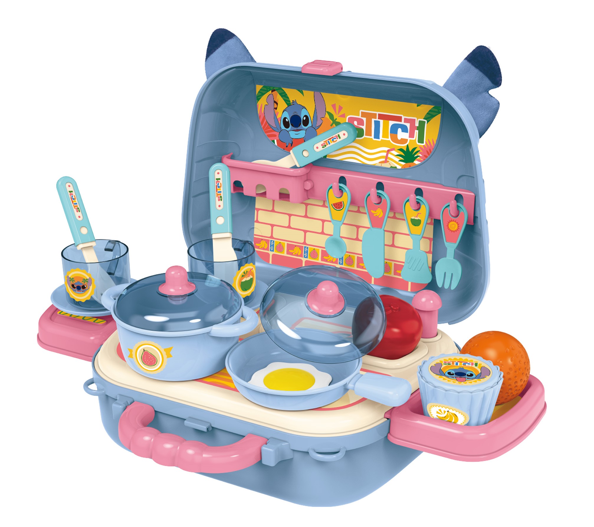 DISNEY - ST008-931A - Bộ Đồ Chơi Nấu Ăn Stitch Cho Bé (KT 20.5x9x16.8cm)