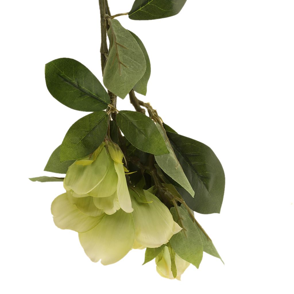 Upscale 3 Heads Artificial Gardenia Flower Simulation Bouquet Decor