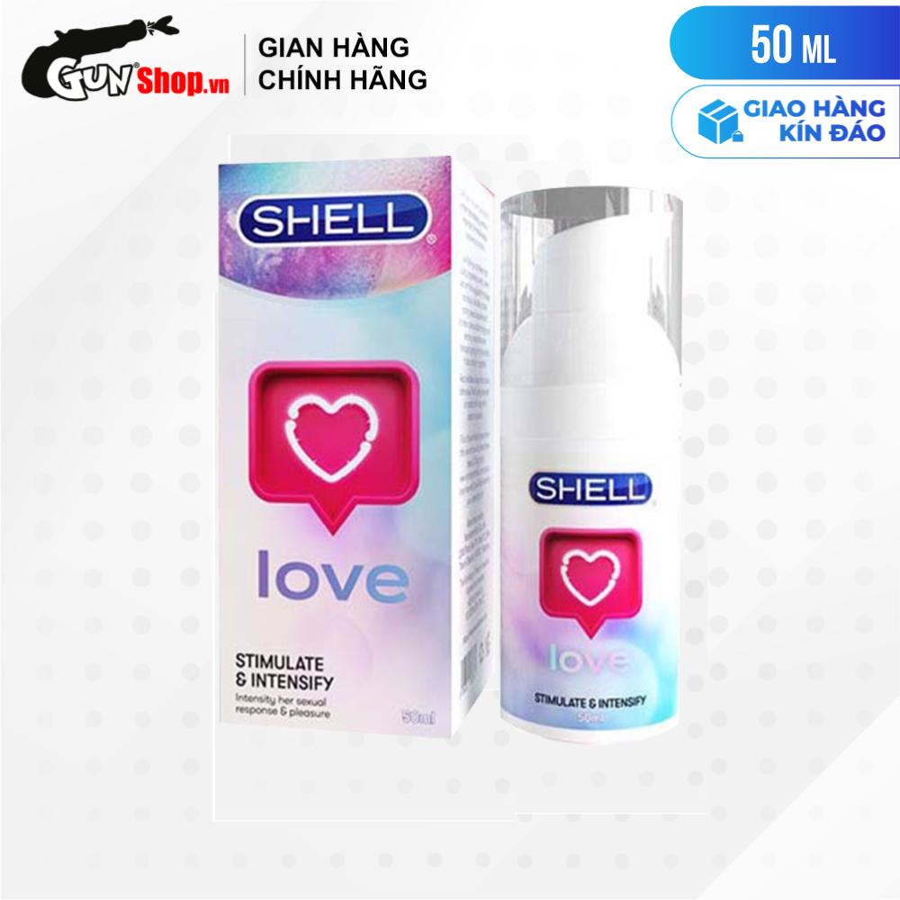 Gel bôi trơn tăng khoái cảm nữ - Shell Love kèm 1 chiếc BCS Gun Super Thin