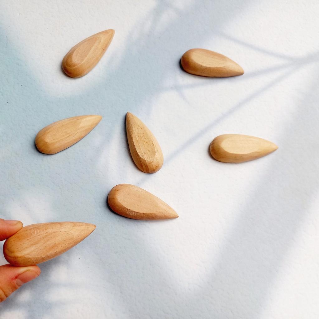 Gác/Kê Đũa Oval Gỗ Beech Hình Giọt Nước, Gác Gỗ Sang Trọng