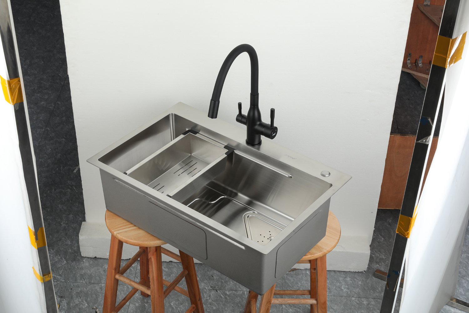 Chậu bếp 1 hố cao cấp Gappo GS7246 - Hàng Chính Hãng LIÊN BANG NGA