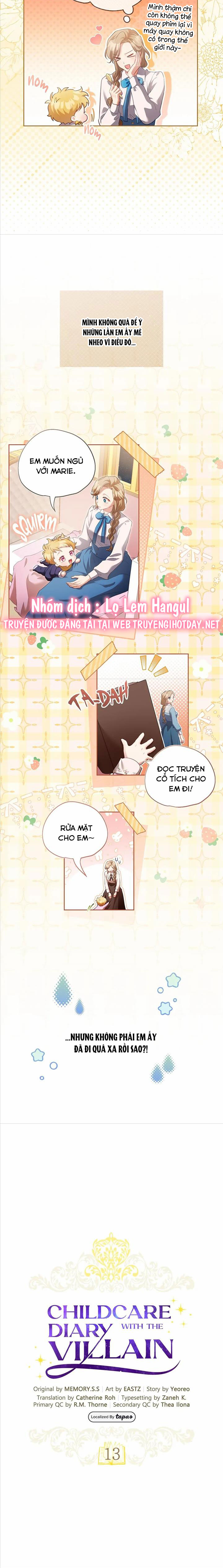 nhật ký chăm sóc đứa trẻ của nhân vật phản diện chapter 13 3