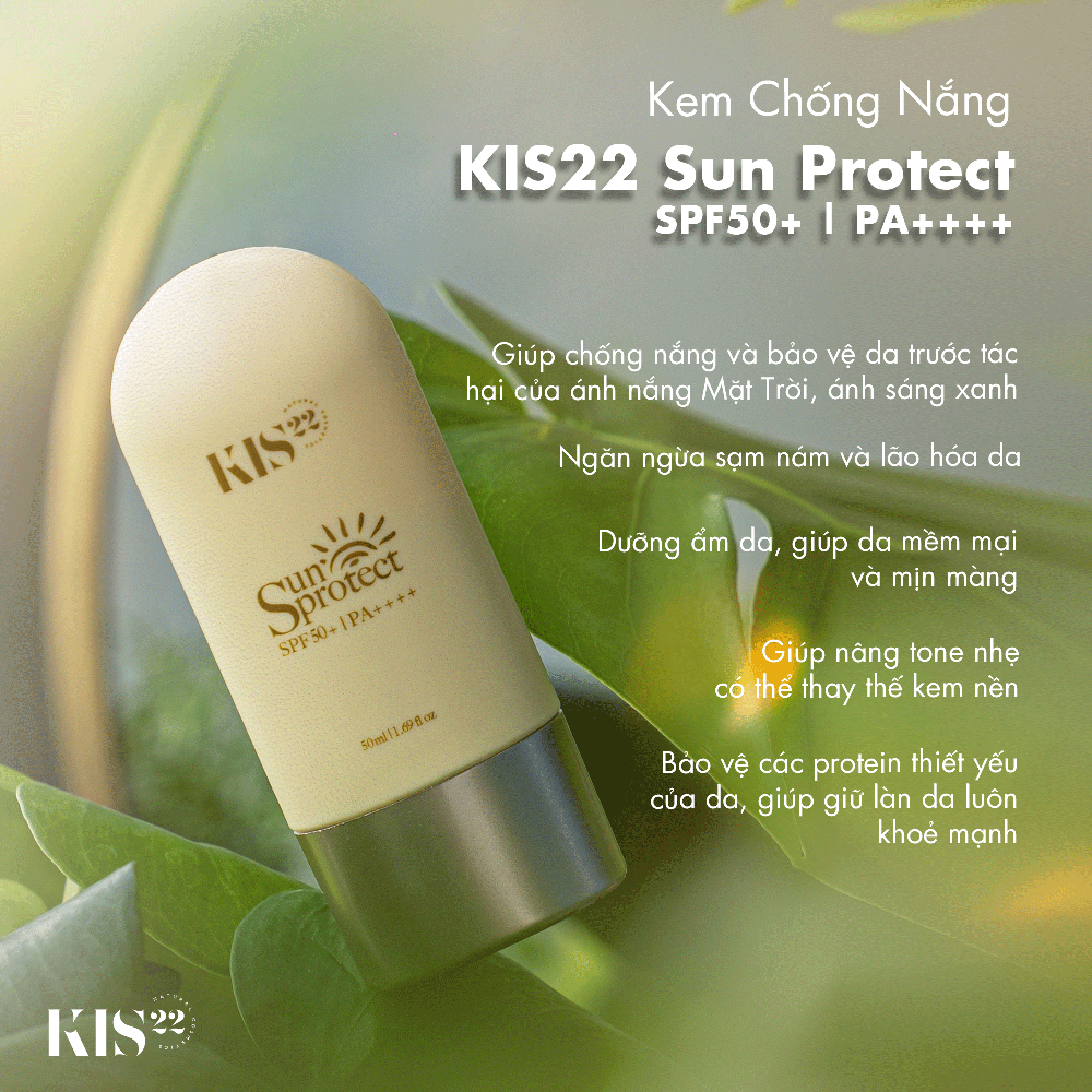 Kem Chống Nắng KIS22 Sun Protect SPF50+ | PA++++