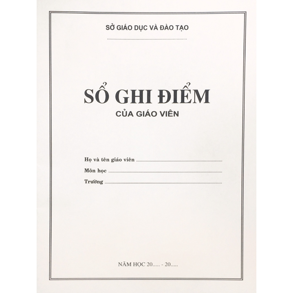 Sách ND - Combo 5 cuốn Sổ ghi điểm của giáo viên