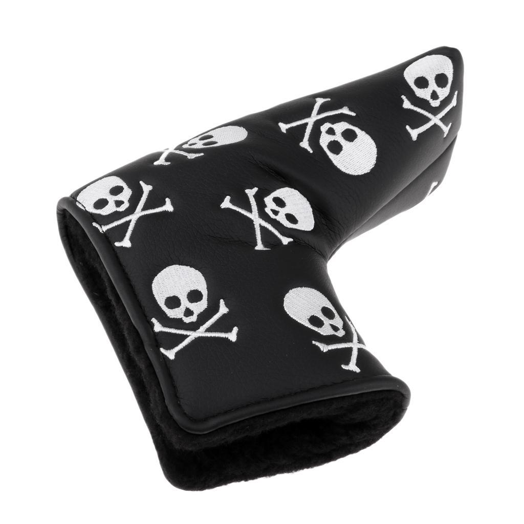 2x PU Leather Golf Putter Head Cover