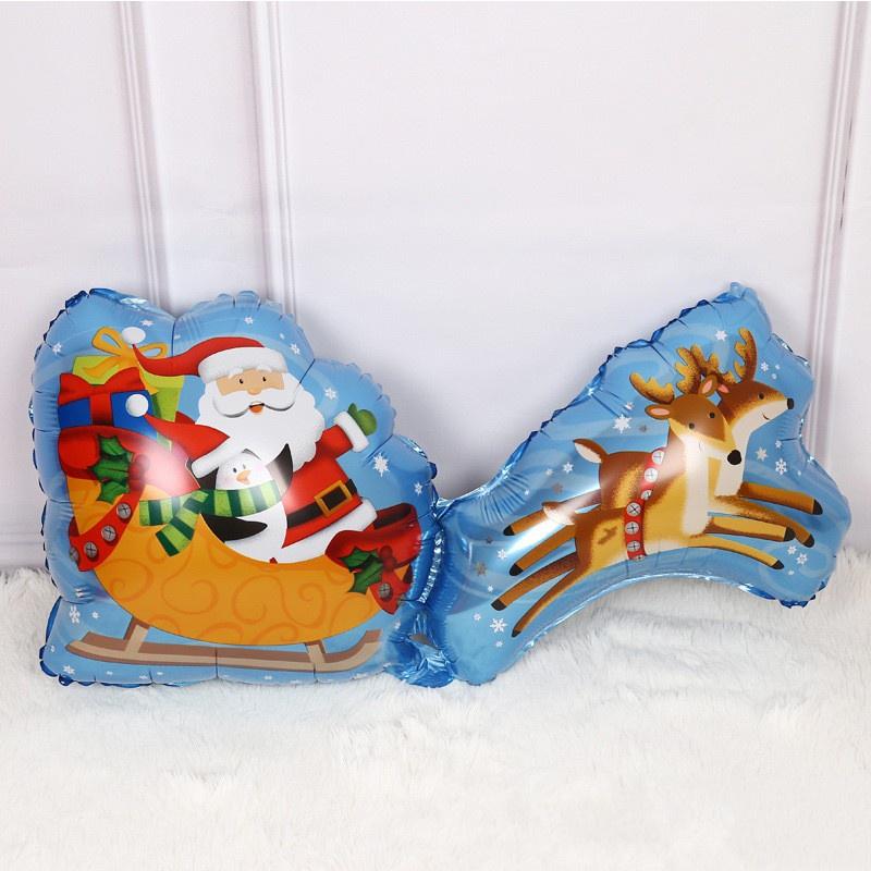 Bong Bóng Nhôm Hình Người Tuyết / Ông Già Noel Dễ Thương Dùng Trang Trí Tiệc Giáng Sinh