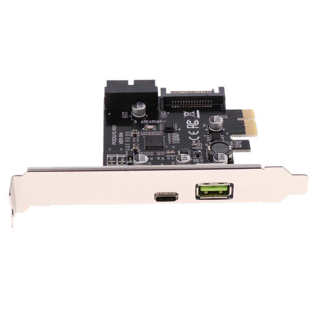USB 3.1 Type C Interface PCI-E Expansion Card Linux WinXP