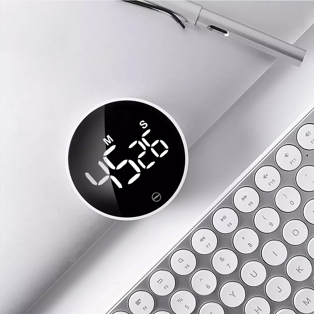 Xiaomi MIIIW Bộ hẹn giờ điện tử ,Bộ hẹn giờ đếm ngược kỹ thuật số Màn hình xoay có thể điều chỉnh ,Nhắc nhở báo thức Thiết bị quản lý thời gian cho nhà bếp