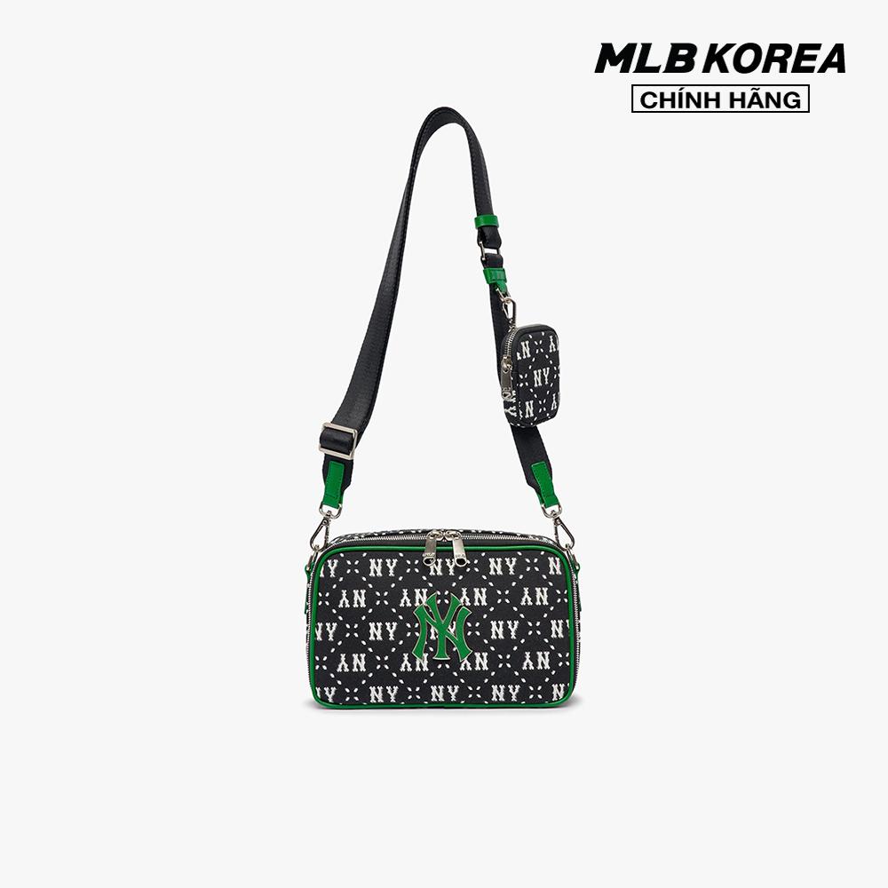 MLB - Túi đeo chéo unisex chữ nhật Diamond Monogram Jacquard 3ACRM013N-50BKS