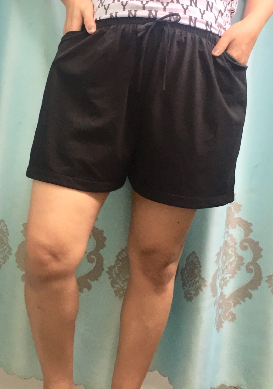 Combo 2 quần đùi nữ, thun cotton co giãn 4 chiều, dùng mặc ở nhà, đi chơi